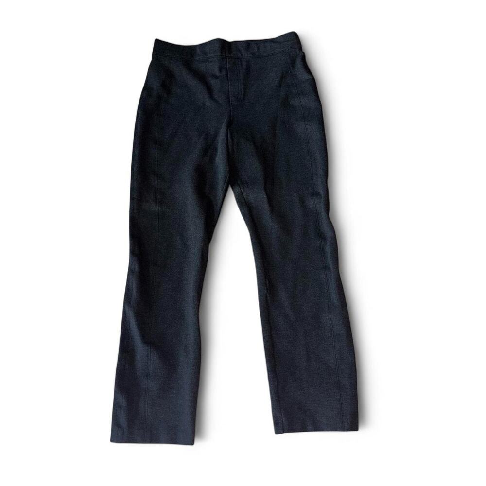 Spanx large black high-waisted straight-leg pants slacks